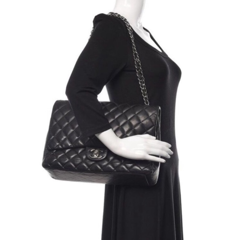SOLD Authentic Chanel Maxi Double Flap Bag - Picture 3 of 10